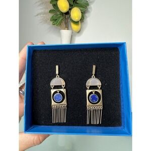 Earrings‎ With blue Stone . HSN. New